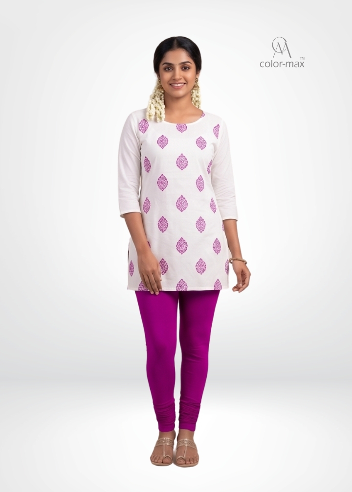 MAJENTA - Premium Cotton Lycra Chudi Leggings